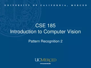 CSE 185  Introduction to Computer Vision