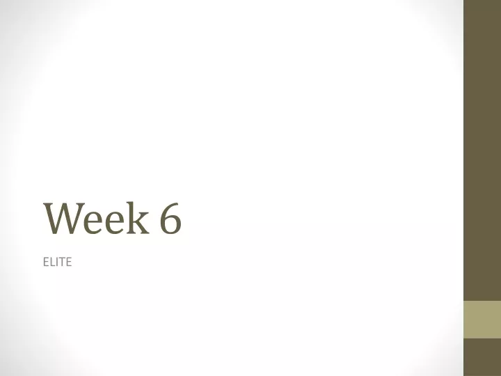 week 6