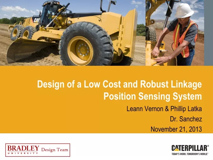 design of a low cost and robust linkage position sensing system