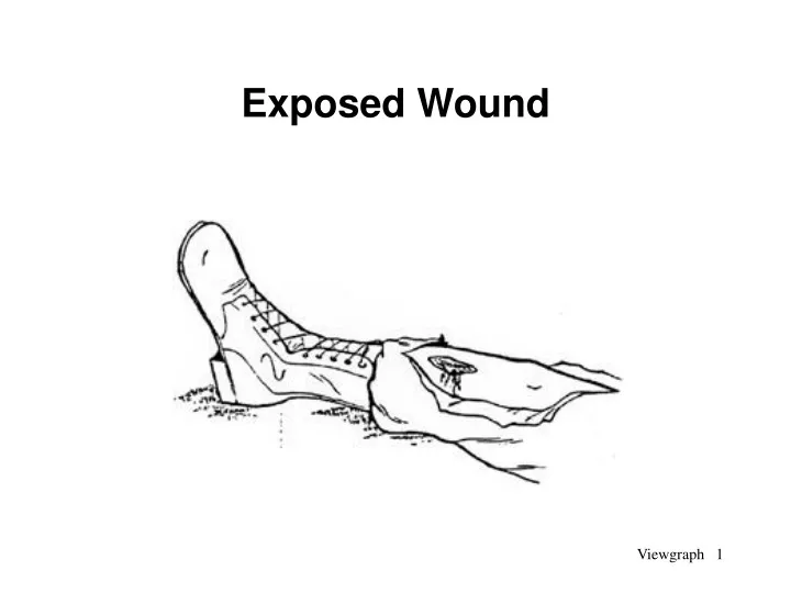 exposed wound