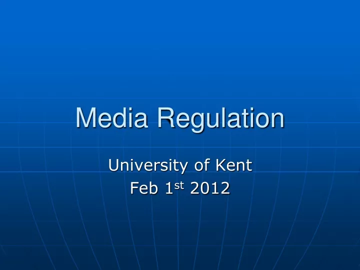 media regulation