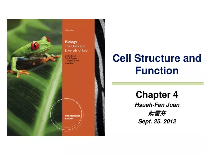 cell structure and function