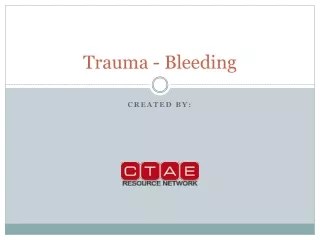 Trauma - Bleeding