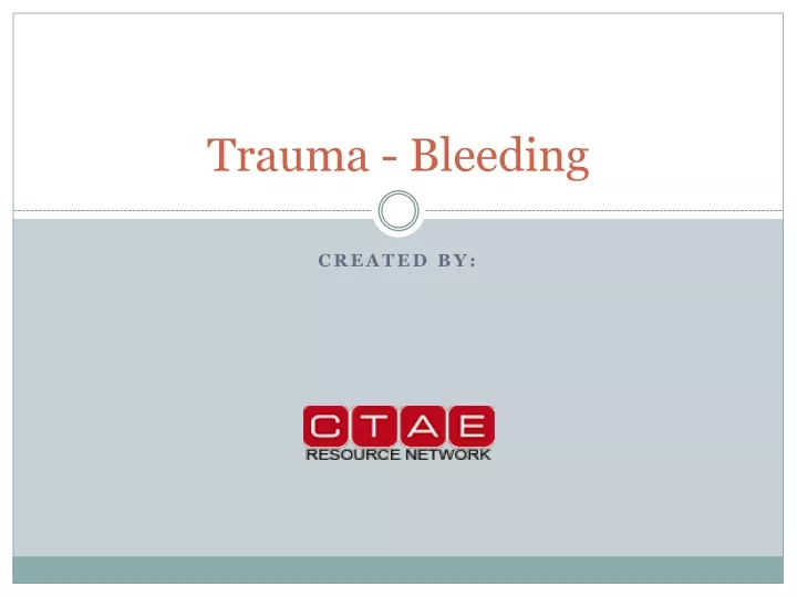 trauma bleeding
