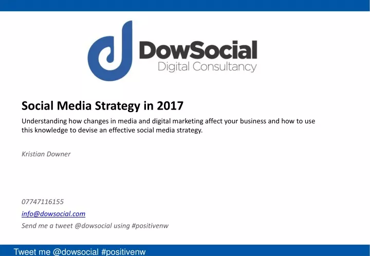 social media strategy in 2017 understanding
