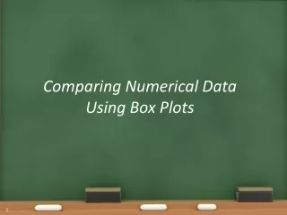 Comparing Numerical Data Using Box Plots