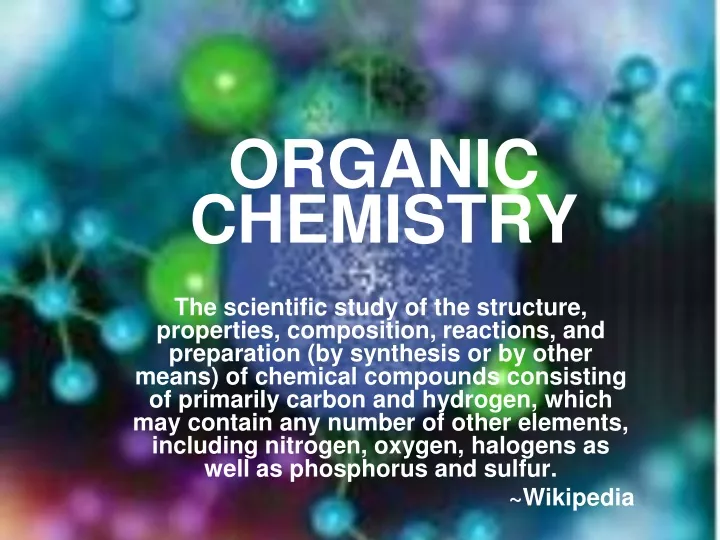 organic chemistry