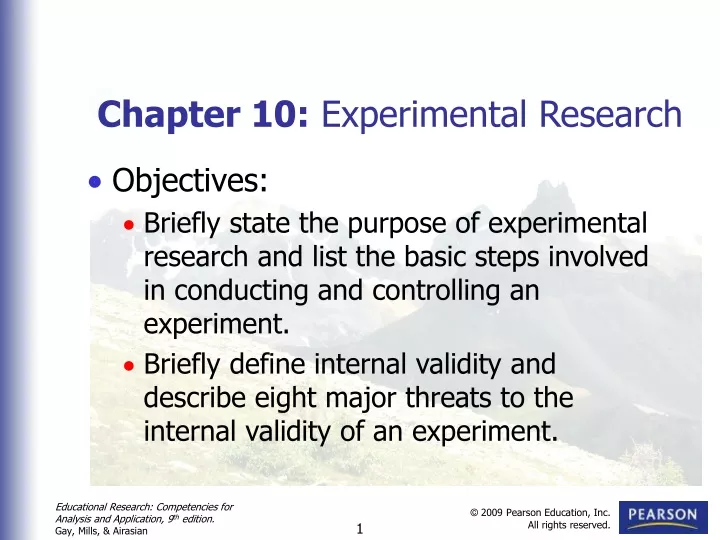 chapter 10 experimental research