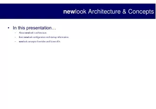 new look Architecture &amp; Concepts