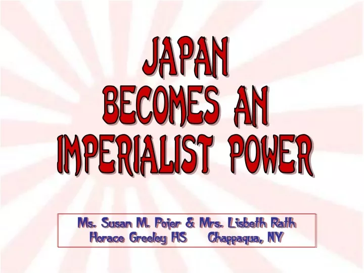 japan becomes an imperialist power