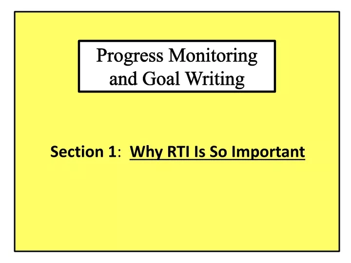 progress monitoring and goal writing