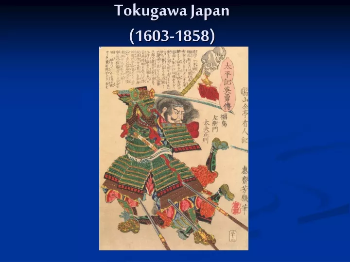 tokugawa japan 1603 1858