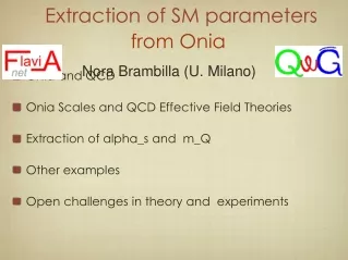 Extraction of SM parameters