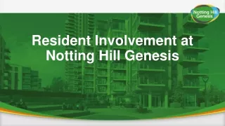 Resident Involvement at Notting Hill Genesis