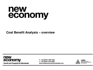 Cost Benefit Analysis – overview