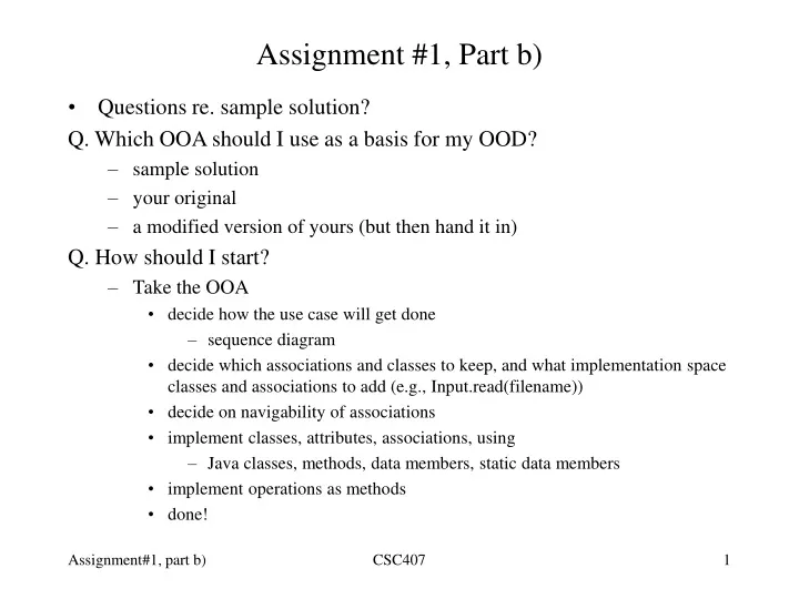 assignment 1 part b