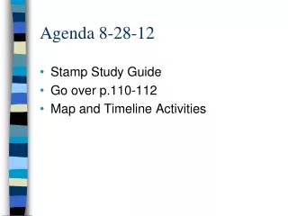Agenda 8-28-12