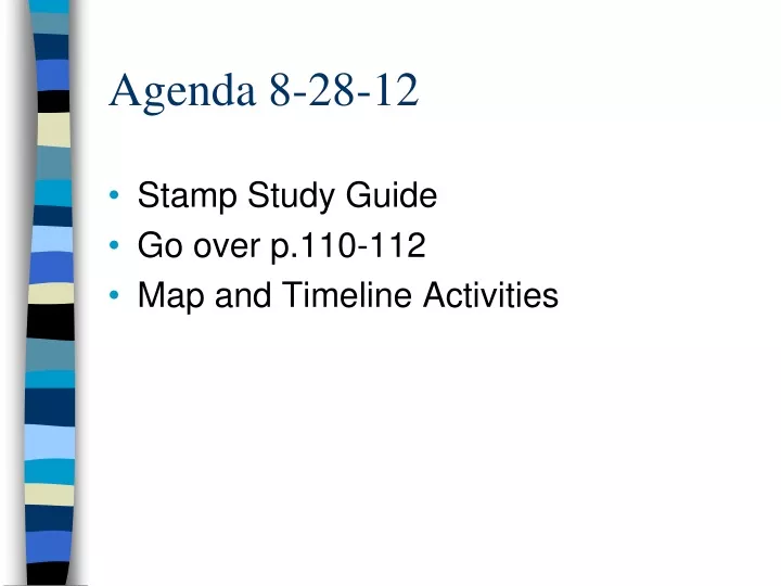 agenda 8 28 12