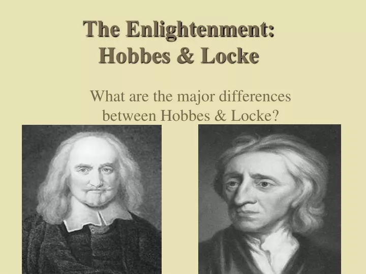 the enlightenment hobbes locke