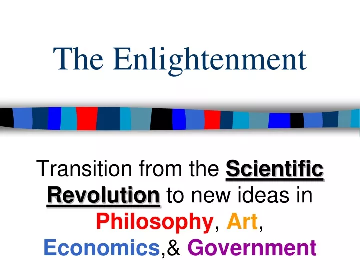 the enlightenment