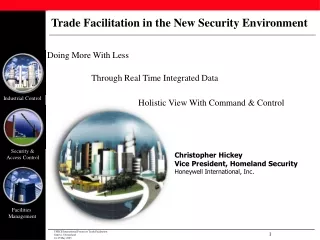 Trade Facilitation in the New Security Environment