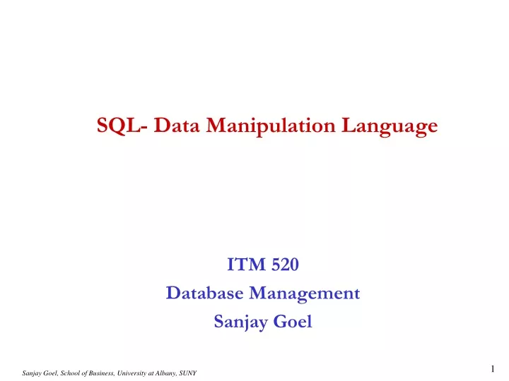 sql data manipulation language