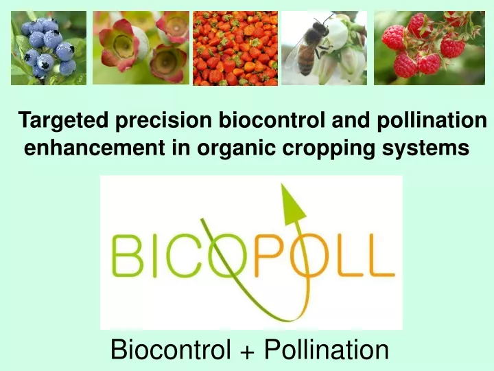 targeted precision biocontrol and pollination