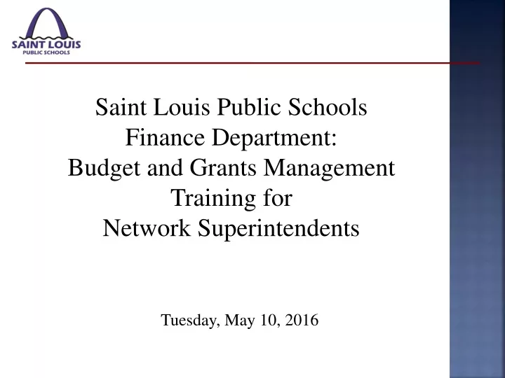 saint louis public schools finance department