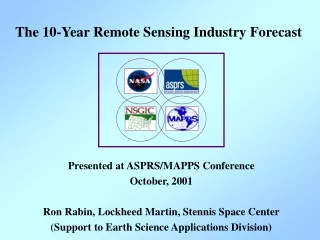 The 10-Year Remote Sensing Industry Forecast