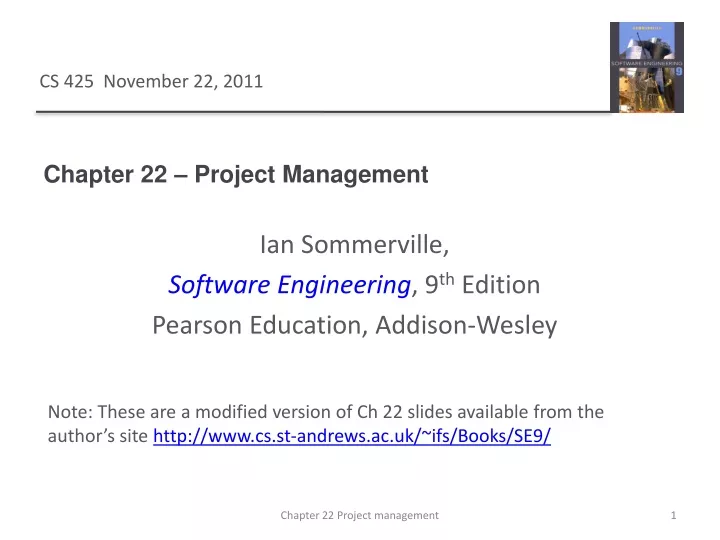 chapter 22 project management