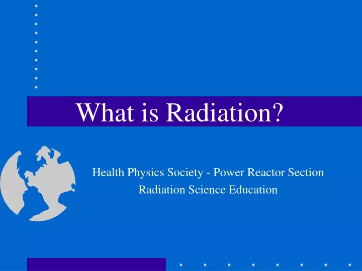 what is radiation