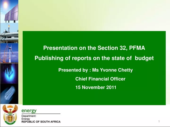 presentation on the section 32 pfma publishing