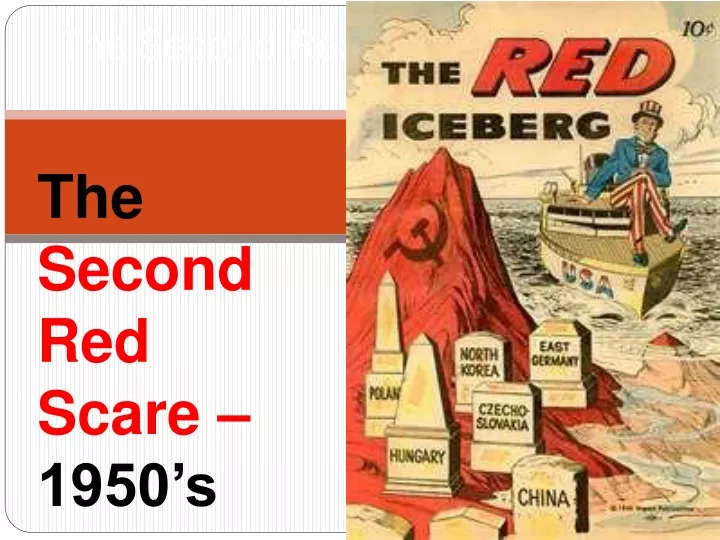 the second red scare 1950s
