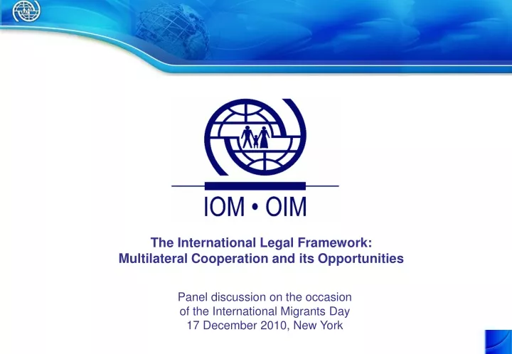 the international legal framework multilateral