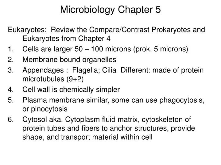 microbiology chapter 5