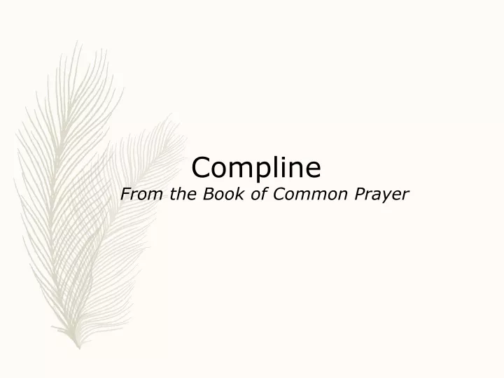 compline