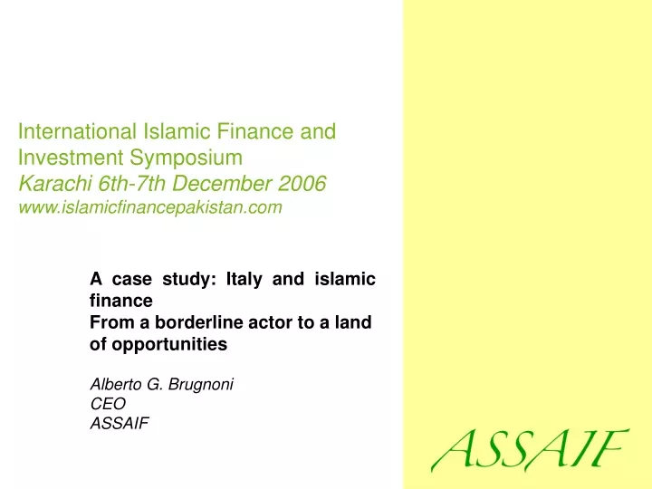 international islamic finance and investment