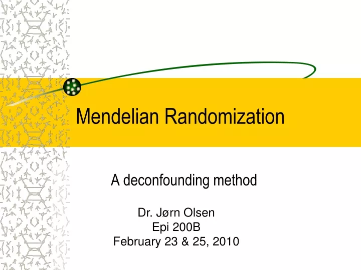 mendelian randomization