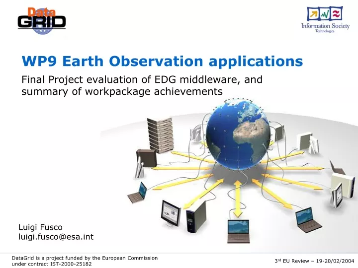 wp9 earth observation applications