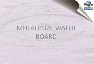 MHLATHUZE WATER BOARD