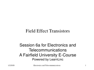 Field Effect Transistors
