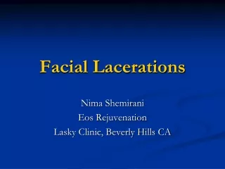 Facial Lacerations