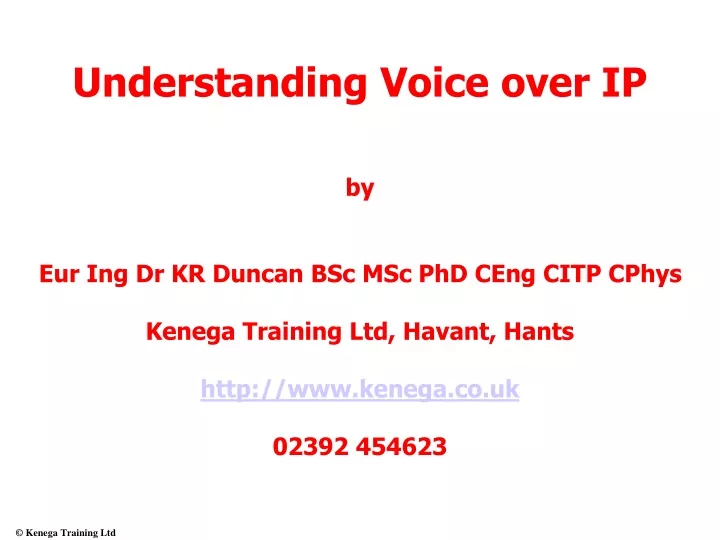 understanding voice over