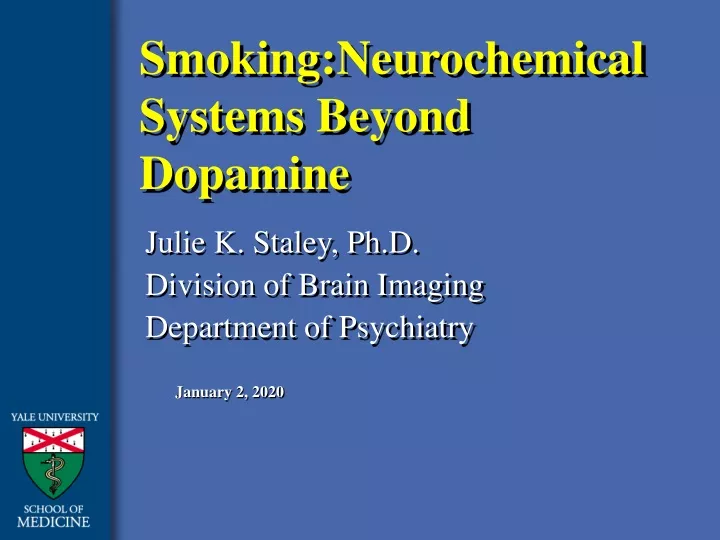 smoking neurochemical systems beyond dopamine