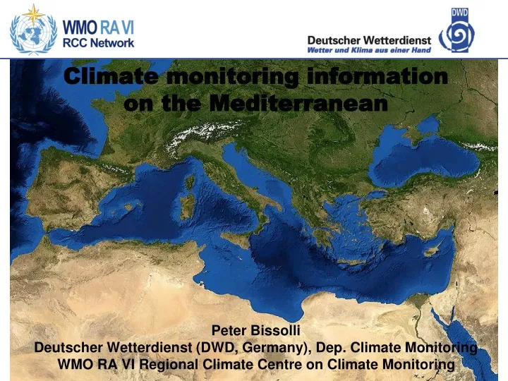 climate monitoring information