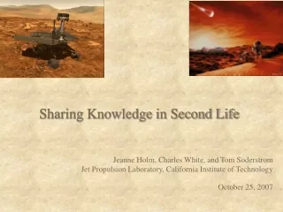Sharing Knowledge in Second Life