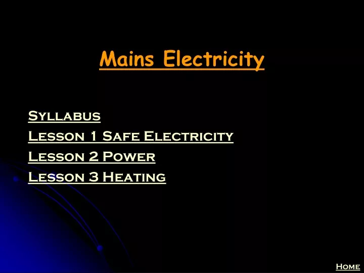 mains electricity