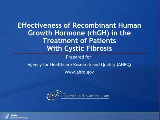 Prepared for: Agency for Healthcare Research and Quality (AHRQ) ahrq