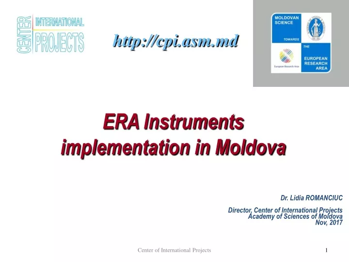 era instruments implementation in moldova