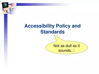 Accessibility Policy and Standards